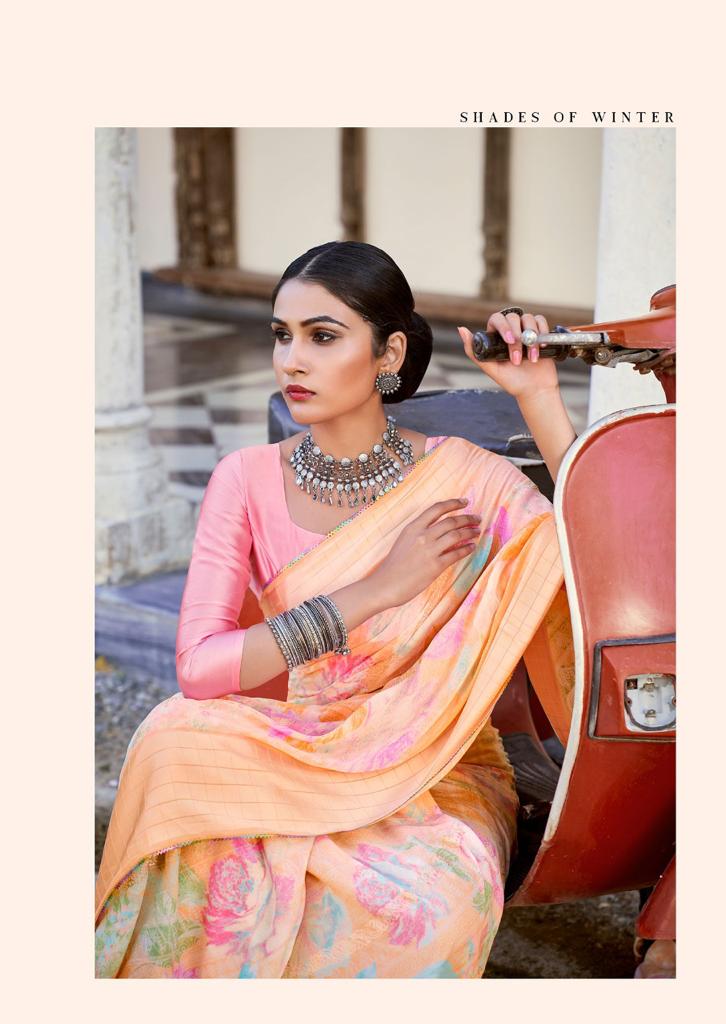 Kashvi Tanvi Fancy Chiffon Printed Ethnic Wear Designer Saree Collection